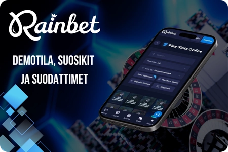 Rainbet Demotila, suosikit ja suodattimet