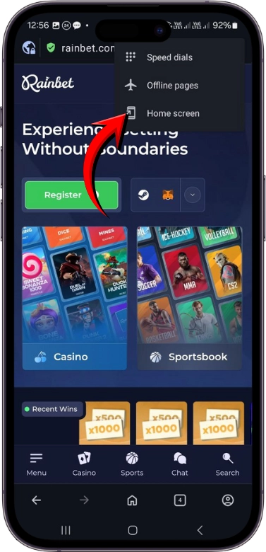 Rainbet add icon