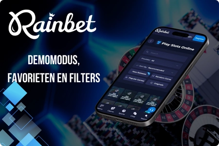 Rainbet demotilstand, favoritter og filtre