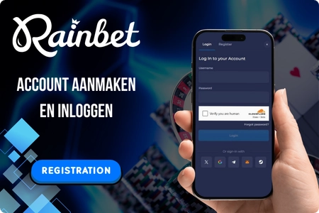 Rainbet kontooprettelse og login på mobil