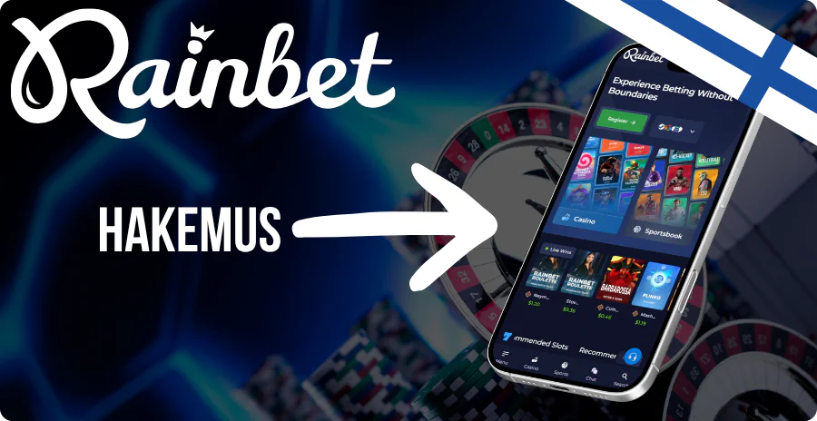 Rainbet PWA-sovellus iOS Android laitteilla