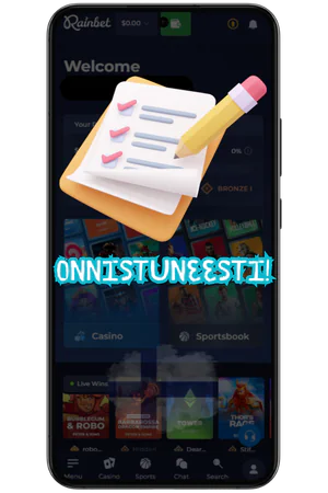 Rainbet onnistunut rekisteröityminen vahvistusviesti